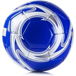 Western Star Soccer Ball Size 3 & Size 4 & Size 5 - Official Match Weight - 6 Designs - Youth & Adult Soccer Players - Attractive and Durable Design - Match Grade Soccer Ball (Navy Blue, 4)