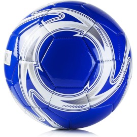 Western Star Soccer Ball Size 3 & Size 4 & Size 5 - Official Match Weight - 6 Designs - Youth & Adult Soccer Players - Attractive and Durable Design - Match Grade Soccer Ball (Navy Blue, 4)