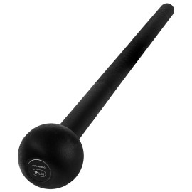 Retrospec Steel Macebell 5 to 30lbs for Men, Women Steel Mace Strength Training, Full Body Workouts , Matte Black