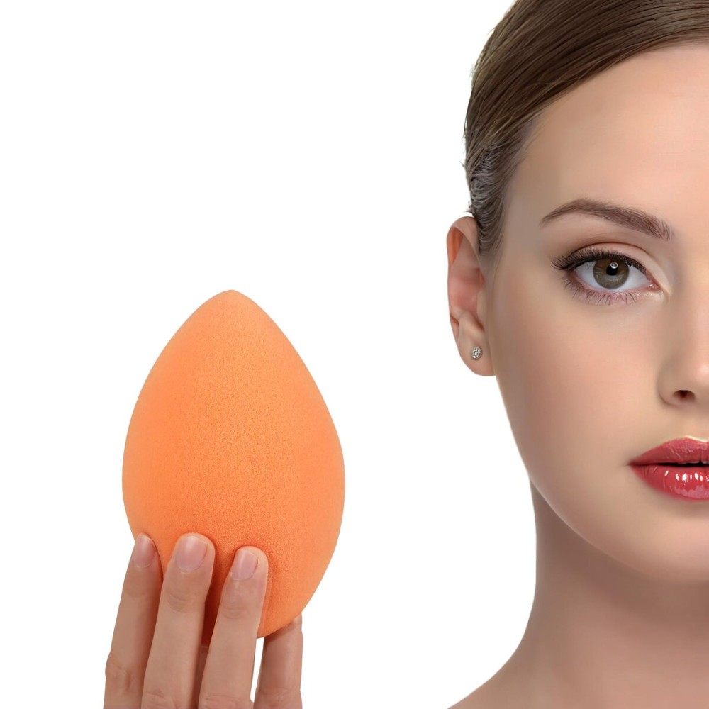 XL EXTRA LARGE Make Up Beauty Sponges Blender-Product contains: 1x Small(8cm) 1xExtra Large(11cm) and 2 Sponge Holder-for Face Body, Blush Cream, Liquid Foundation Powder Application, Ivory