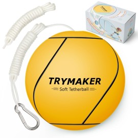 Trymaker Tetherball, Tether Balls and Rope Set, Replacement Tetherball for Kids and Adults Backyard Outdoors