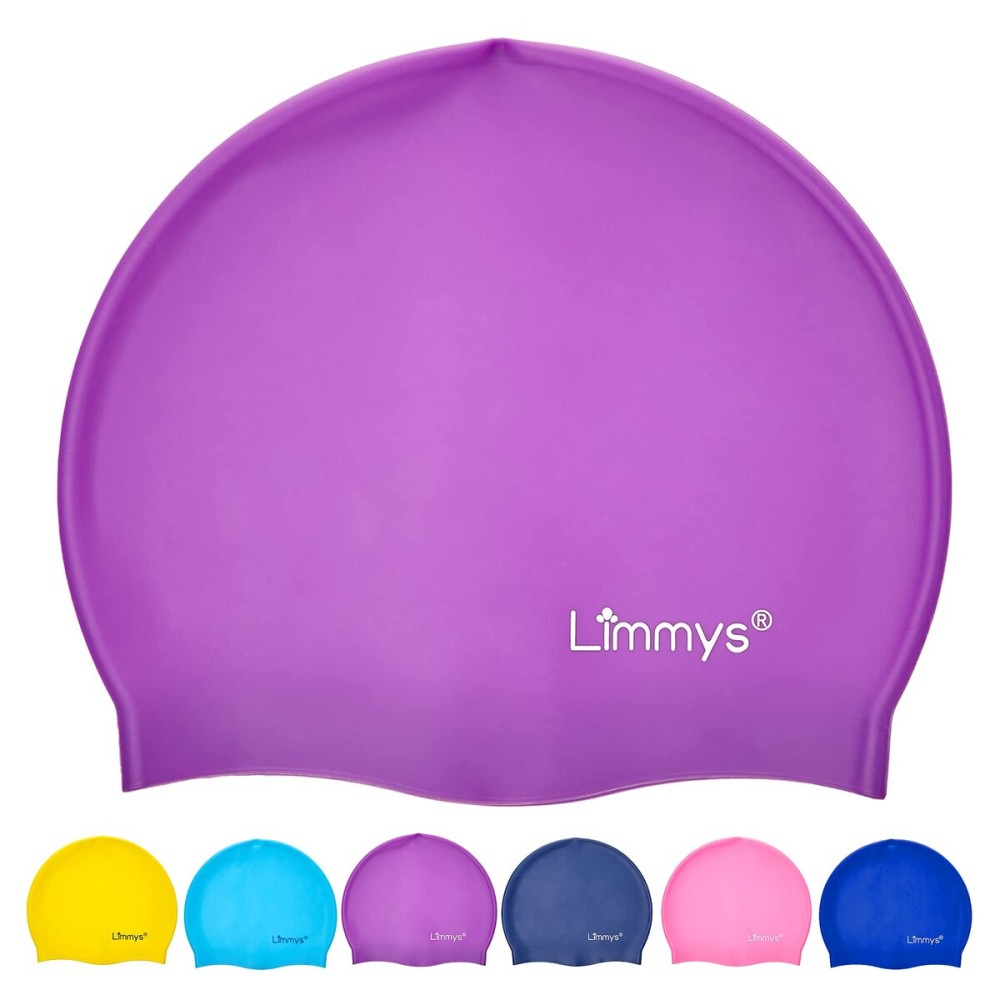Limmys Kids Swim Cap - 100% Silicone Swim Cap for Boys and Girls - Soft, Stretchy & Comfortable Swimming Cap - Designed for Comfort & Durability
