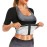 DYUAI Sauna Shirt for Women Sauna Suit for Women Waist Trainer Sauna Sweat Vest Workout Body Shaper Zipper(6005-07-L)