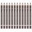 Go Ho 12 PCS Dark Brown Eyebrow Eyeliner Pencils,Sweatproof Eyebrow Pencil,Long-lasting Nice Color Eye Brow Gel Pen Makeup Brow Tint SticksDark Brown
