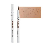 AKARY Freckle Pen Professional Lifelike Face Concealer Point Out Natural Waterproof Longlasting Soft Artificial Freckles Fine Makeup Freckle Pen Life Face Decoration (04 Dark Brown)