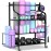 Mythinglogic Yoga Mat Storage Racks for Home, Gym Rack for Dumbbells Kettlebells Foam Roller, Yoga Strap and Resistance Bands, Workout Equipment Organizer With Hooks and Wheels