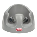 Nuby My Floor Seat - Portable Baby Chair with Soft Foam Cushion, Safety Harness, and High Back Design - 4+ Months - Gray