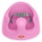 Nuby My Floor Seat - Portable Baby Chair with Soft Foam Cushion, Safety Harness, and High Back Design - 4+ Months - Pink