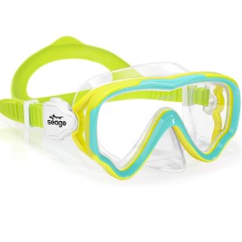 Seago Kids Swim Goggles for Kids 6-14 8-12 8-14 4-7 3-5, Swimming Goggles for Girls Boys Toddlers Youth Anti-Fog 180 Clear Wide Vision No Leak Kids Underwater Pool Water Swim Glasses with Nose Cover