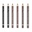 Go Ho 6 PCS Eyebrow Eye Liner Pencil Set,Easy to Color Sweatproof Eye Brow Pencil,Professional Long-lasting Eyeliner Gel Makeup Brow Tint Pen,3 Colors(Black,Brown,Dark Brown)