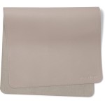 Ava + Oliver Vegan Leather Baby Changing Mat (16 X 30 in) - Multipurpose Wipeable and Portable Diaper Changing Mat - Foldable Travel Changing Mat (Grey)