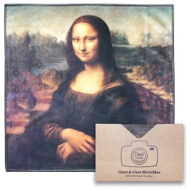 Large [6 Pack] Classic Art (Mona Lisa) - Ultra Premium Quality Microfiber Cleaning Cloths (Best for Camera Lens, Glasses, Screens, and All Lens.), Microfiber Cloth