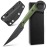 Ccanku C1140 Fixed Blade Knife,D2 Blade G10 Handle Claw Knife for Outdoor, EDC Tool, Survival, Hiking, Camping (Army Green)
