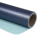 RUSPEPA Navy Blue Matte Wrapping Paper - Solid Color Pearly - lustre Paper Perfect for Wedding, Birthday, Christmas, Baby Shower -17 Inches X 32.8 Feet