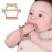 PETINUBE Baby Wrist Silicone Teether Soothing Pacifier for Infants 3+ Months Babies Pack of 1 Made in Korea Anti-Dropping (Bear-Cozy Beige)