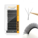 NAGARAKU W Eyelash Extensions High Capacity 54 Rows 3D Volume Premade Fan 0.07mm D Curl 7-15mm Mix Matte Black Easy Fanning yy Eye Lashes Handwoven W Shaped Wispy Cluster Professional Lash Supplies
