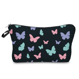 Deanfun Makeup Case Small, Cosmetic Zipper Bag Waterproof for Purse Mini, Women Cute Traveling Accessories Pouch for Ladies Thanksgiving Christmas Gifts(D2-55122)