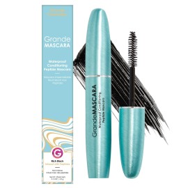 Grande Cosmetics GrandeMASCARA Waterproof Conditioning Peptide Mascara - for Buildable Volume & Length, Waterproof & Clump-Free, Lash & Extension Friendly - Black (0.20 oz)
