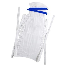 Vakly Refillable Ice Bags with Clamp Closure - Large, 6-1/2 x 14 - Reusable Easy Filling Hospital Icepack with Soft Outer Covering and Leak Resistant Inner Layer