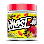 GHOST BCAA Powder Amino Acids Supplement, Sour Patch Kids Redberry - 30 Servings - Sugar-Free Intra, Post & Pre Workout Amino Powder & Recovery Drink, 7G BCAA
