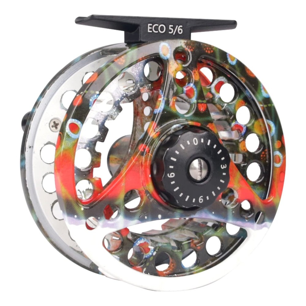 M MAXIMUMCATCH Maxcatch ECO Large Arbor Fly Fishing Reel (3/4wt 5/6wt 7/8wt) and Pre-Loaded Fly Reel with Line Combo (Brook Trout Fly Reel (Without Line), 3/4 Weight)