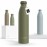 LARS NYSM Stainless Steel Insulated Water Bottle 12oz 17oz 25oz 34oz 51oz | Insulated Thermo Flask for Hot and Cold Beverages | Leakproof Drinking Bottle (Olive Green, 25.4oz)