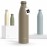 LARS NYSM Stainless Steel Insulated Water Bottle 12oz 17oz 25oz 34oz 51oz | Insulated Thermo Flask for Hot and Cold Beverages | Leakproof Drinking Bottle (Taupe Brown, 33.9oz)