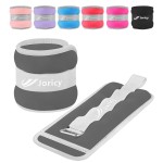 Ankle Weights, Wrist Leg Arm Weights for Women Men with Adjustable Straps, Strength Training Weighted for Running, Walking, Fitness, Gym - 2LB Pair (1 LB Each Weight), Grey1
