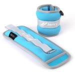 Ankle Weights, Wrist Leg Arm Weights for Women Men Kids Child with Adjustable Straps,A Pair of 3LBS(1.5LB Each Weight) Strength Training Weighted for Jogging, Running, Walking, Fitness, Sky Blue