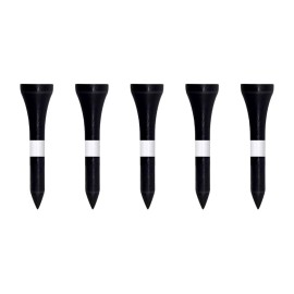 Zivisk Wooden Golf Tees 1-1/2 100 Count 38mm Black