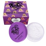 Kimchi Chic Beauty That WhitePowder Set and Bake Mattifying Setting Powder for Makeup, Extra Fluffy Loose Face Powder Poof, Soft Natural Face Makeup Helps Minimize the Appearance of Fine Lines, White