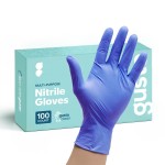 GUSTO [100 Count Blue Nitrile Gloves, Disposable Gloves - 4 Mil, Latex & Rubber Free, Non-Sterile Powder-Free - Small (Formerly Comfy Package)