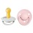 BIBS Pacifiers - De Lux Collection | BPA-Free Baby Pacifier | Made in Denmark | Set of 2 Blossom/Haze Color Premium Soothers | Size 6-18 Months