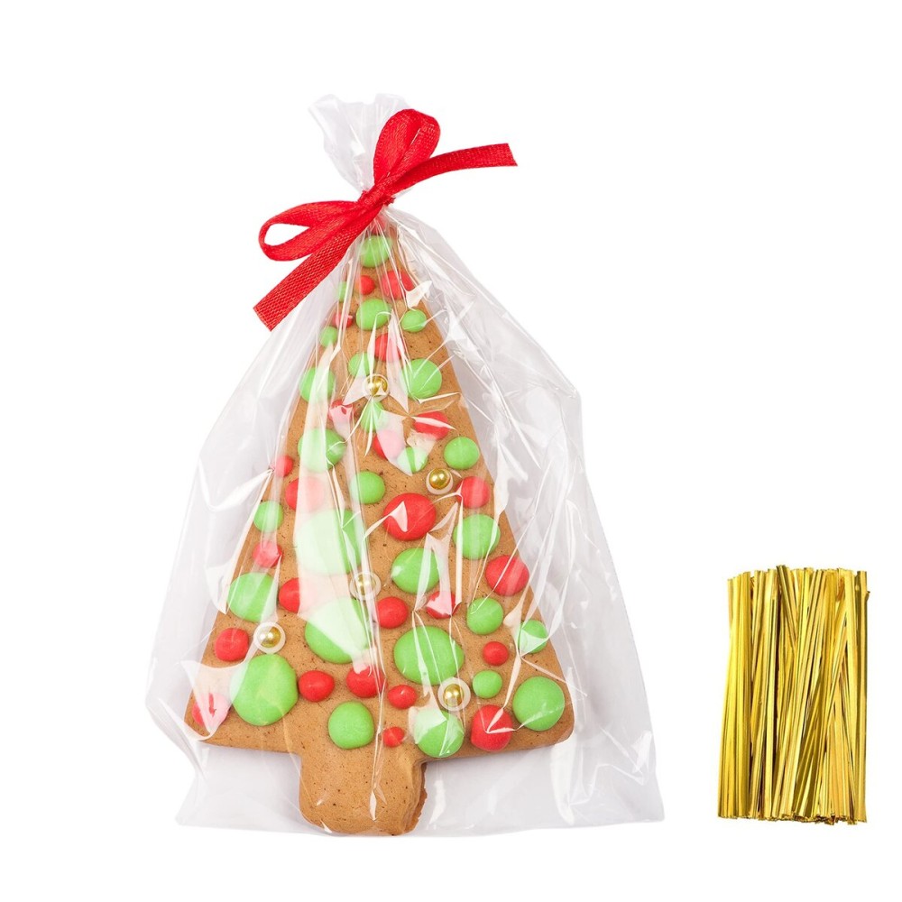 Yotelab Cellophane Treat Bags, 6x9 Inches Clear Cellophane Bags With Twist Ties