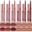 LANGMANNI 6 Matte Lipstick with 6 Lipliners Durable Makeup Set,Long-Lasting Non-Stick Cup Not Fade Waterproof Pigmented Velvet Lipgloss Kit Beauty Cosmetics Makeup Gift for Girls (A)
