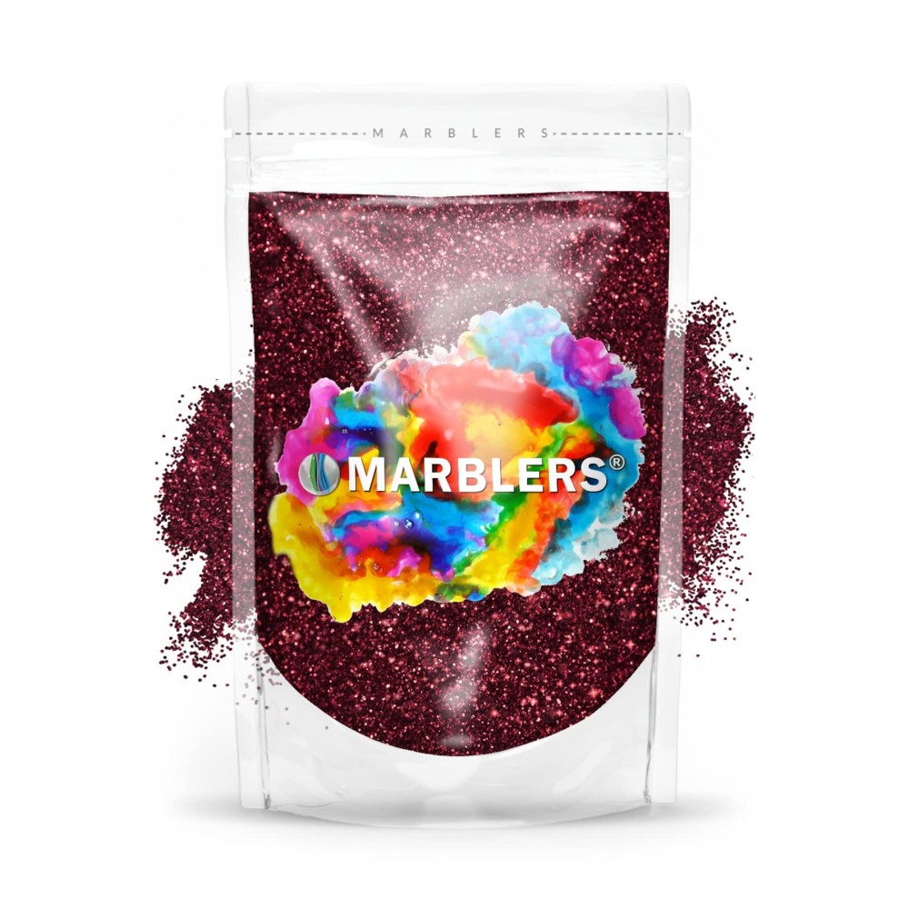 MARBLERS Twinkle Glitter [Sangria] 3oz (85g) | Fine | Non-Toxic, Vegan, Cruelty-Free | Face, Body, Eyeshadow, Hair, Festival, Party Makeup | Nail Art, Polish | Resin, Tumbler, Slime, Craft