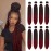 8 Pack Ombre Braiding Hair Pre Stretched - 26 100G/Pack Premium Pre Stretched Braiding Hair Extensions, Professional Itch Free Hot Water Setting Perm Yaki Texture Prestretched Hair(1Bbug)