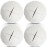 HPWFHPLF Precut Tennis Balls for Walkers, 4 PCS Heavy Duty Long Lasting Glide Balls - Precut for Easy Installation, Universal Felt Pads for Walker Legs & Furniture, Floor Protectors (White)