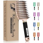 KTKUDY Detangling Brush Getting Knots Out without Pain - Boar Bristles Hairbrush Make Hair Shiny & Healthier Vented Detangler Brush for Women Men Kids Wet and Dry Hair