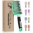 KTKUDY Detangling Brush Boar Bristles Hairbrush Make Hair Shiny & Healthier Curved and Vented Detangler Brush for Women Men Kids Wet & Dry Hair (Light green)