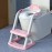 Potty Training Seat SKYROKU Potty Training Toilet with Step Stool Ladder, for Kids Boys Girls Toddlers - Comfortable Safe Potty Seat with Anti-Slip Pads Ladder (8838-GreyPurple)