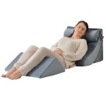 Axelrod Orthopedic Bed Wedge Pillow Set, Post Surgery Foam for Back, Neck and Leg Pain Relief Comfortable & Adjustable Ortho Pillows- Anti Snoring, Heartburn, Acid Reflux & GERD Sleeping Navy