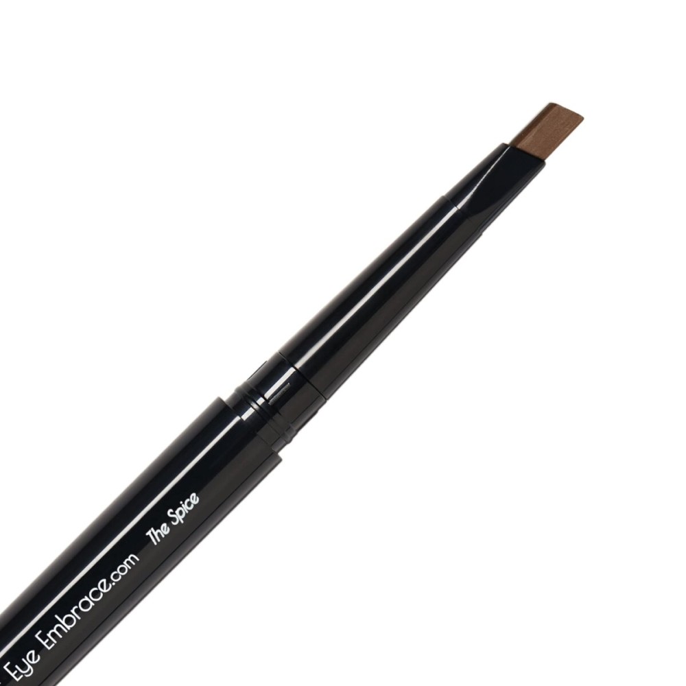 Eye Embrace The Spice: Auburn Brown Eyebrow Pencil - Waterproof, Double-Ended Automatic Angled Tip & Spoolie Brush, Cruelty-Free