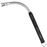 ARECTECH Electric Arc Candle Lighter Flameless Rechargeable USB Long Lighters for Candle Cooking BBQs Fireworks Black