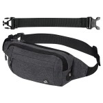 WATERFLY Fanny Pack Waist Bag: Small Hip Pouch Bum Bag Fannie Pack Phanny Fannypack Waistpack Bumbag Beltbag Sport Slim Fashionable for Jogging Hiking Hiker Woman Man