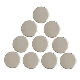 PINMEI Lot of 10 Golf Ball Markers Assorted Patterns - Soft Enamel Technique (Silver)