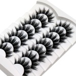 Losha False Lashes Natural Look Wispy Faux Mink Eyelashes Resuable Lightweight False Eyelashes 7 Pairs Pack Everyday Lashes