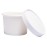 Belinlen 50 SET 12 OZ Disposable White Ice Cream Cups with Lids Medium Hot and Cold To Go Cups Paper Cup Takeout Food Container
