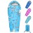 KidzAdventure Mummy Style 32 - 59F Kids Sleeping Bag with Pillow Sleeve, 4 Season, Lightweight and Backpacking Style, Ideal for Camping, Sleepover, Boys, Girls, Youth and Toddlers - Ocean World Kids