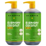 Alaffia Body Wash, Everyday Coconut, 2-Pack - Moisturizing Soap with Nourishing Coffee Berry Extract & Coconut Water, Vegan & Cruelty-Free, 32 Oz Ea
